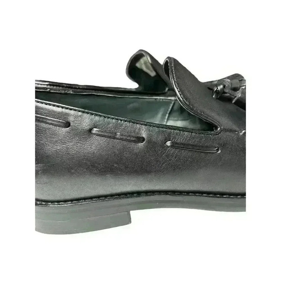 Sperry Gold Cup Exeter Tassel Loafers Black Leather Size 11.5